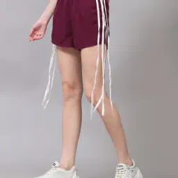 Shein Elasticated Waist Contrast Side Panelled Shorts image 3