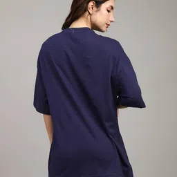 Shein Drop Shoulder Typographic Front Print Oversized Fit Tshirt image 3