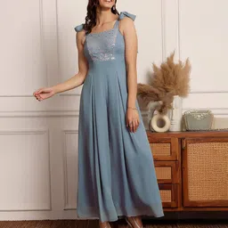 miss chase Square-Neck Embellished Jumpsuit image 3