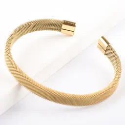 jewels galaxy Men Gold-Plated Bracelet image 3