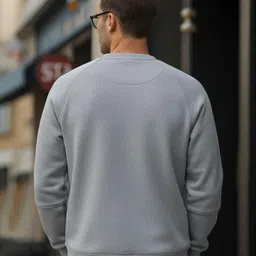 fashion and youth Men Panelled Regular Fit Sweatshirt image 3