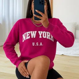 kashianxstyle Women Regular Fit Graphic Sweatshirt image 3