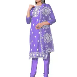 svaraa Women Embroidery Unstitched Dress Material image 3
