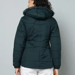 fort collins Women Regular Fit Zip-Font Bomber Jacket image 3