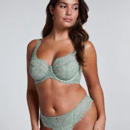 hunkemoller Lace Daisy Non-Padded Underwired Bra image 3