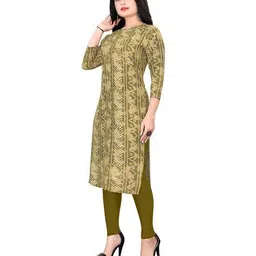 revangi Women Printed Straight Kurti image 3