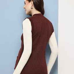 muhuratam Women Button Closure Cardigan image 3