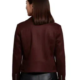 muteme Women Regular Fit Biker Jacket image 3