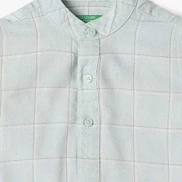united colors of benetton Boys Checked Regular Fit Shirt image 3