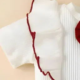 le leh Girls Shorts with Top & Tie-Up image 3