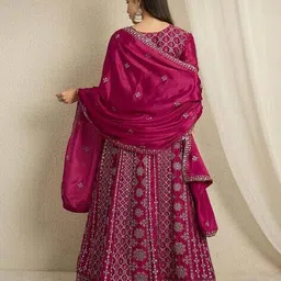 svaraa Women Embroidered Gown Dress image 3