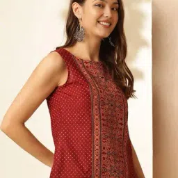 indie picks Cotton Printed Tunic image 3