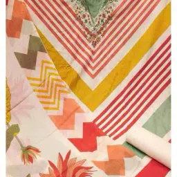 yankita Women Embroidered 3-Piece Unstitched Dress Material image 3