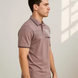 dollar Men Collar Graphic T-Shirt image 3