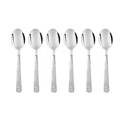 fns Set of 6 Dishwasher-Safe Stainless Steel Spoons image 3