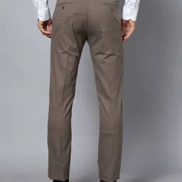 arrow Men Tapered Fit Flat-Front Trousers image 3