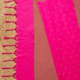 soch Women Woven Design Dupatta with Tassels image 3