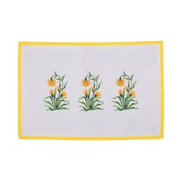 sej by nisha gupta Set of 6 Floral Print Table Placemats & Runner image 3