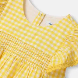 nauti nati Girls Checked Regular Fit Top image 3