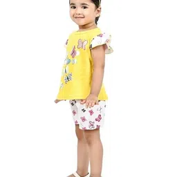 new gen Girls Floral Shorts with Top image 3