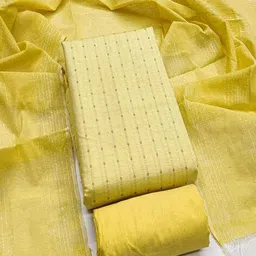 hariguru fashion Women Geometric Print 3-Piece Unstitched Dress Material image 3