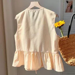 qioa Women Striped Regular Fit Top image 3