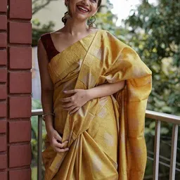 nyrika Women Saree with Woven Motifs  image 3