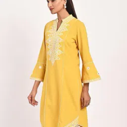 lakshita Women Embroidered Straight Kurti image 3
