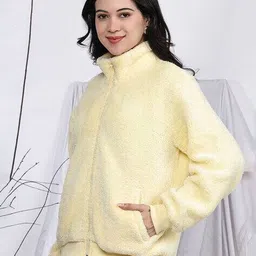 jakanary Women Tailored Fit Sweatshirt with Zip-Front image 3