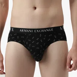 armani exchange All-Over Logo Print Brief image 4