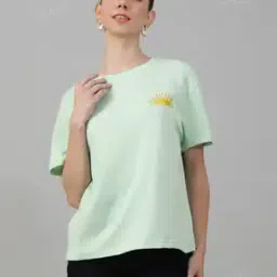 Shein Casual Drop-Shoulder Sleeves Typographic Back Print T-Shirt-picture-20