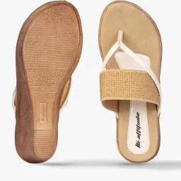 hi-attitude Women Embellished Thong-Strap Wedges image 4