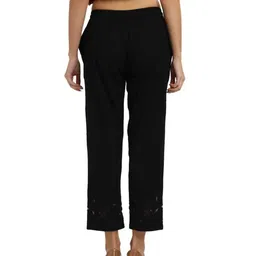 morrio Women Straight Fit Pants with Drawstring Waist image 4