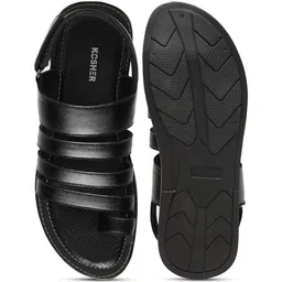 kosher Men Multi-Strap Sandals with Velcro Fastening image 4