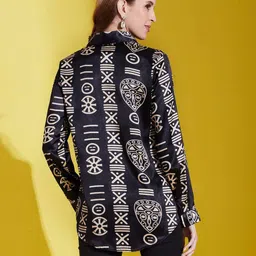 fabrange Women Relaxed Fit Shirt with Spread Collar image 4