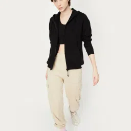 max Women Quilted Hooded Sweatshirt image 4