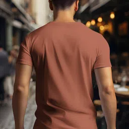 bullmer Men Pack of 2 Typographic Print Regular Fit Crew-Neck T-Shirts image 4