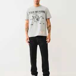 true religion  Mid Rise Fixed Waist Washed Jeans image 4