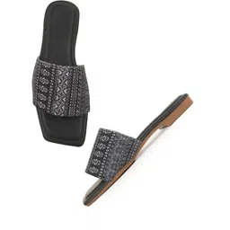 mijas Women Floral Print Toe-Ring Flat Sandals image 4