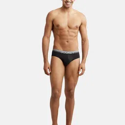 jockey US07 Super Combed Cotton Elastane Stretch Solid Brief with Ultrasoft Waistband image 4
