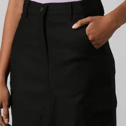 outryt by azorte Women Skirt with Front Slit image 4