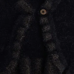 miniklub Girls Furry Shrug with Flutter Hemline image 4