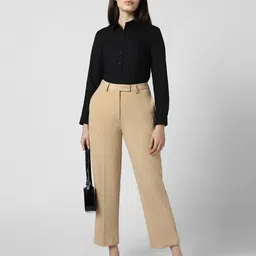 van heusen Women Regular Fit Shirt with Spread Collar image 4