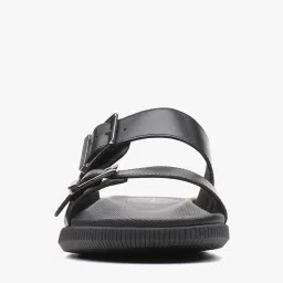 clarks Dual-Strap Leather Sandals with Buckle Fastening image 4