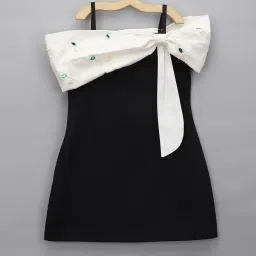 piccolo Embellished Off-Shoulder A-line Dress image 4