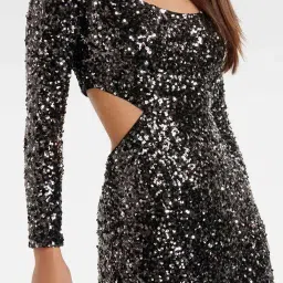 forever new Embellished A-Line Dress image 4