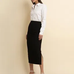 fable street Pencil Skirt with Elasticated Waistband image 4