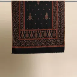 signet -scarves & shawls Floral Woven Shawl with Contrast Border image 4