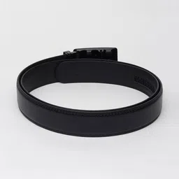 menfox Men Leather Belt with Plaque Buckle Closure image 4