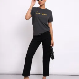 lee Women High-Rise Straight Fit Jeans image 4